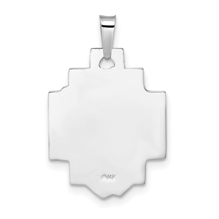 Lovely Rita's Pendants & Charms 14K White Gold Classic Rhodium Polished Jesus Pendant