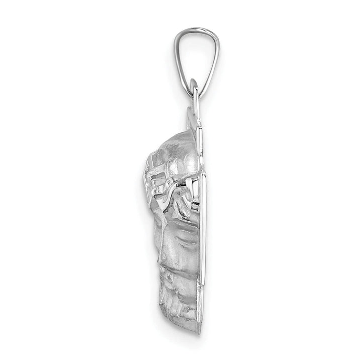 Lovely Rita's Pendants & Charms 14K White Gold Classic Rhodium Polished Jesus Pendant