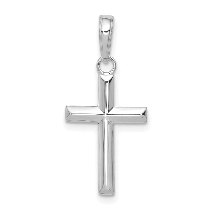 Lovely Rita's Pendants & Charms 14K White Gold Classic Small Latin Cross Pendant