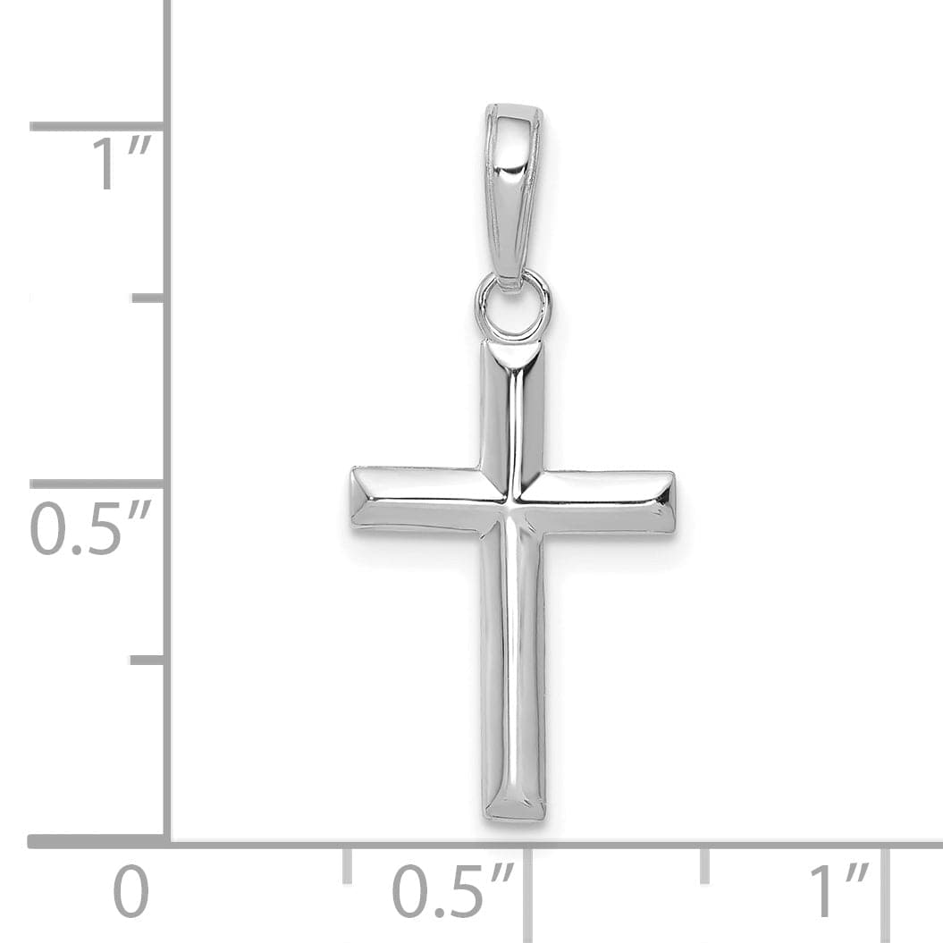 Lovely Rita's Pendants & Charms 14K White Gold Classic Small Latin Cross Pendant