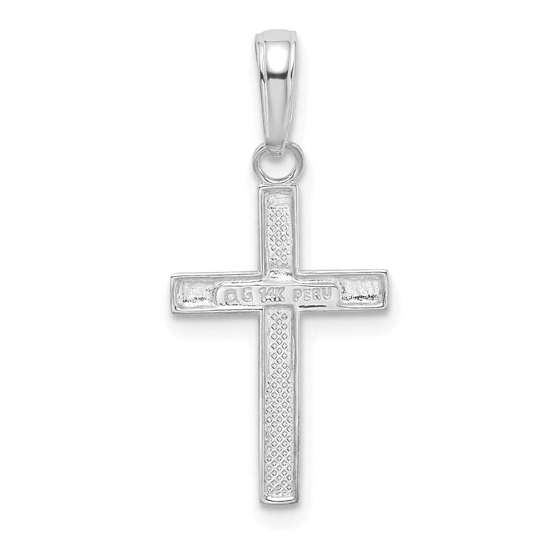 Lovely Rita's Pendants & Charms 14K White Gold Classic Small Latin Cross Pendant