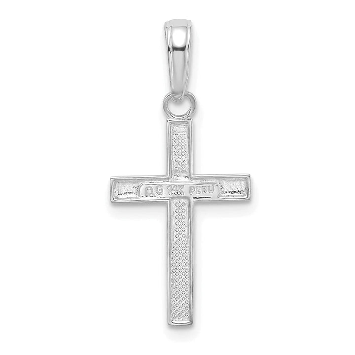 Lovely Rita's Pendants & Charms 14K White Gold Classic Small Latin Cross Pendant