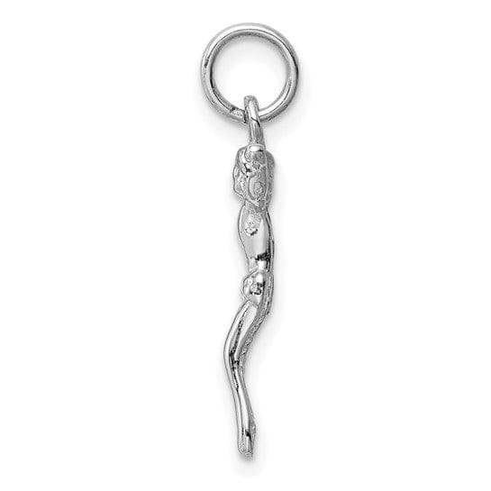 Lovely Rita's Pendants & Charms 14k White Gold Jesus Charm Pendant
