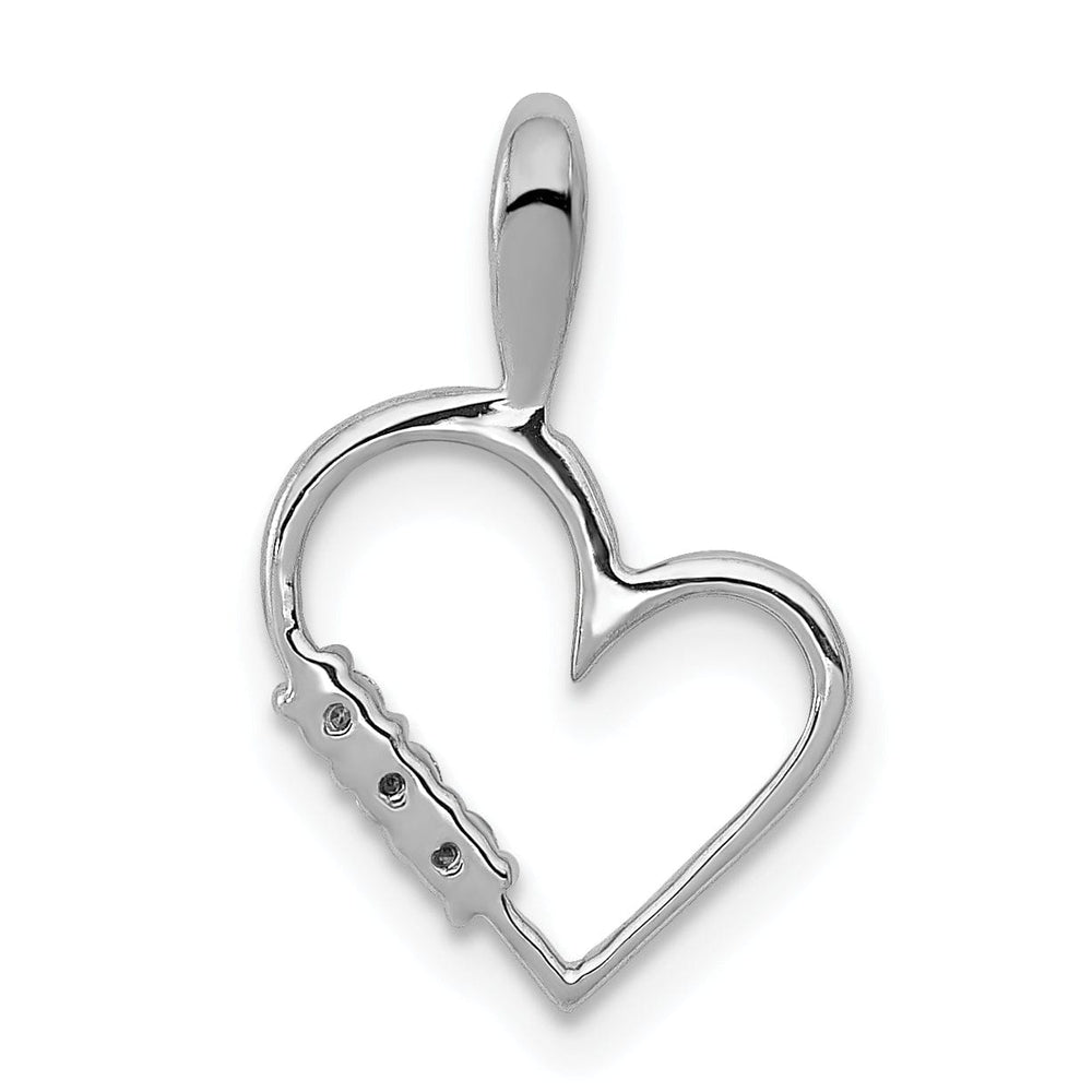 Lovely Rita's Pendants & Charms 14k White Gold l1 Clarity G-I Color 1/20ct. Diamond Heart Pendant