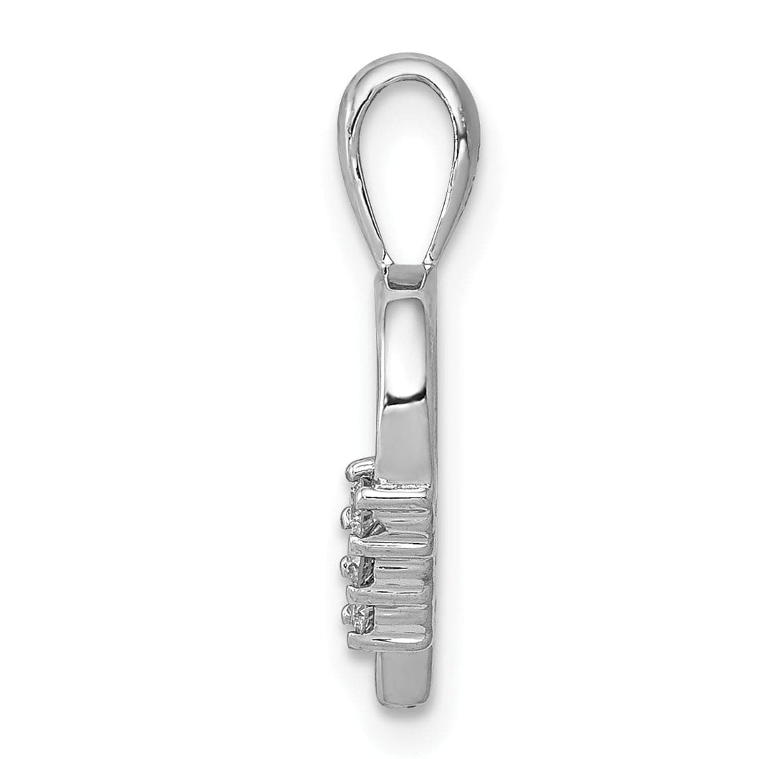 Lovely Rita's Pendants & Charms 14k White Gold l1 Clarity G-I Color 1/20ct. Diamond Heart Pendant