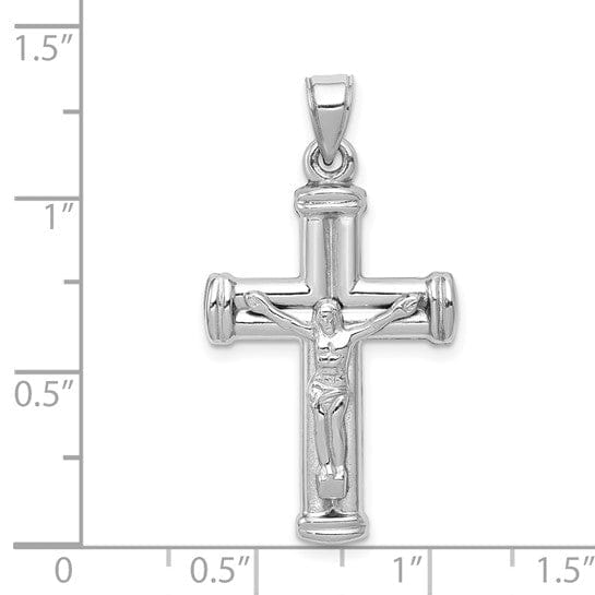 Lovely Rita's Pendants & Charms 14k White Gold Reversible Crucifix Cross Pendant