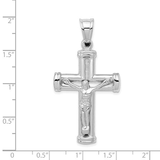 Lovely Rita's Pendants & Charms 14k White Gold Reversible Crucifix Cross Pendant