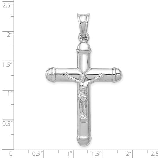 Lovely Rita's Pendants & Charms 14k White Gold Reversible Crucifix Cross Pendant