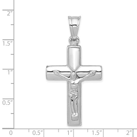 Lovely Rita's Pendants & Charms 14k White Gold Reversible Crucifix Cross Pendant
