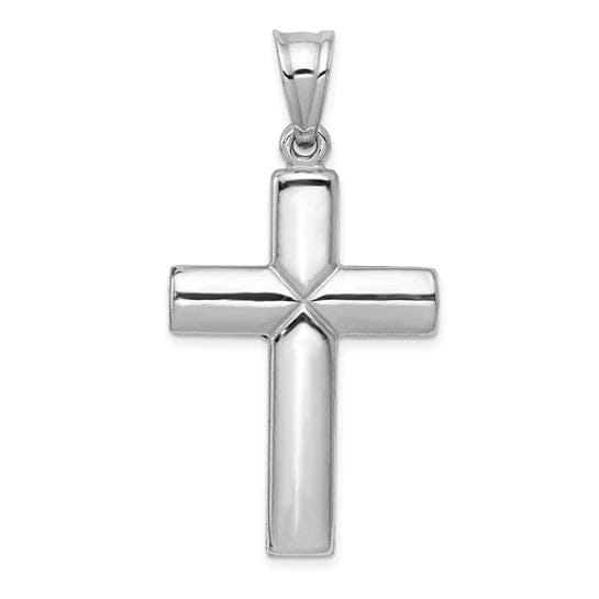 Lovely Rita's Pendants & Charms 14k White Gold Reversible Crucifix Cross Pendant