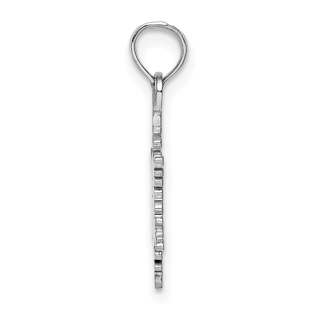 Lovely Rita's Pendants & Charms 14k White Gold Small Snowflake Charm Pendant