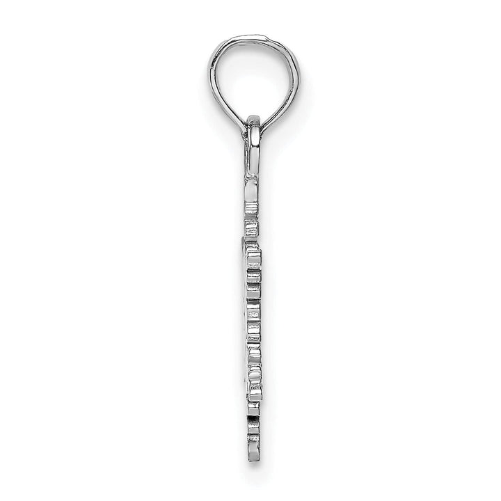 Lovely Rita's Pendants & Charms 14k White Gold Small Snowflake Charm Pendant