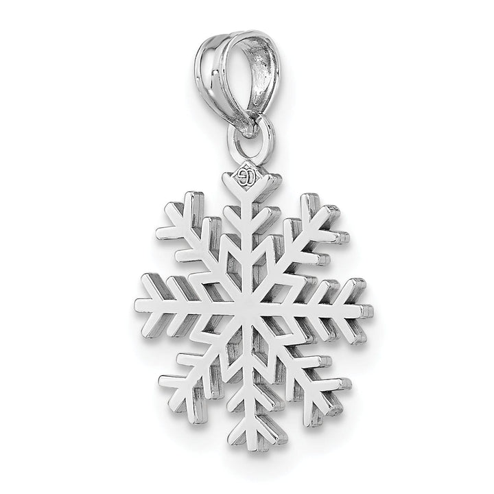 Lovely Rita's Pendants & Charms 14k White Gold Snowflake Design Pendant