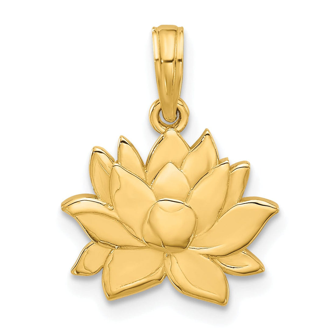 Lovely Rita's Pendants & Charms 14K Yelllow Gold Polished Finish Flower Design Pendant