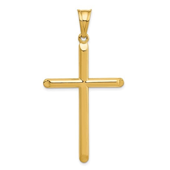 Lovely Rita's Pendants & Charms 14k Yellow Gold 3-D Hollow Cross Pendant