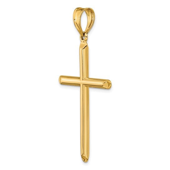Lovely Rita's Pendants & Charms 14k Yellow Gold 3-D Hollow Cross Pendant