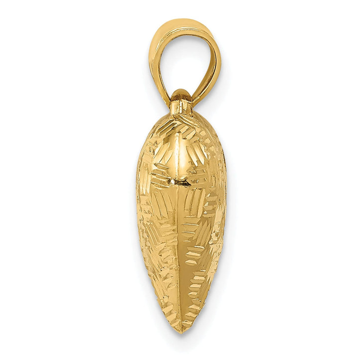 Lovely Rita's Pendants & Charms 14k Yellow Gold Basket Weave Pattern 3-D Puffed Heart Pendant