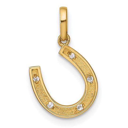 Lovely Rita's Pendants & Charms 14k Yellow Gold Childrens Horseshoe Pendant