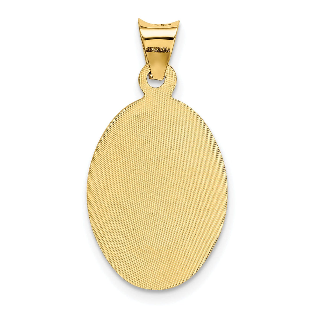 Lovely Rita's Pendants & Charms 14K Yellow Gold Classic Polished D.C Corpus Oval Pendant