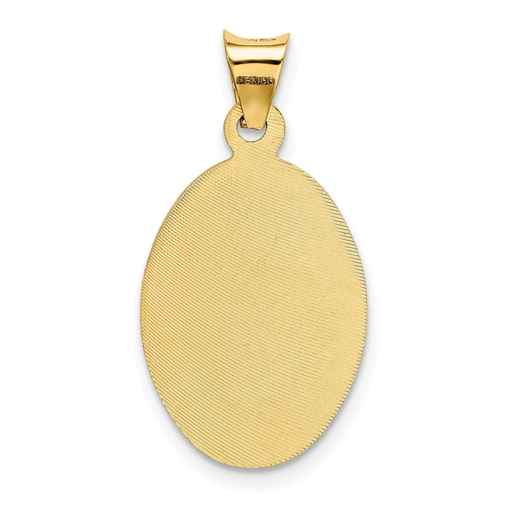 Lovely Rita's Pendants & Charms 14K Yellow Gold Classic Polished D.C Corpus Oval Pendant