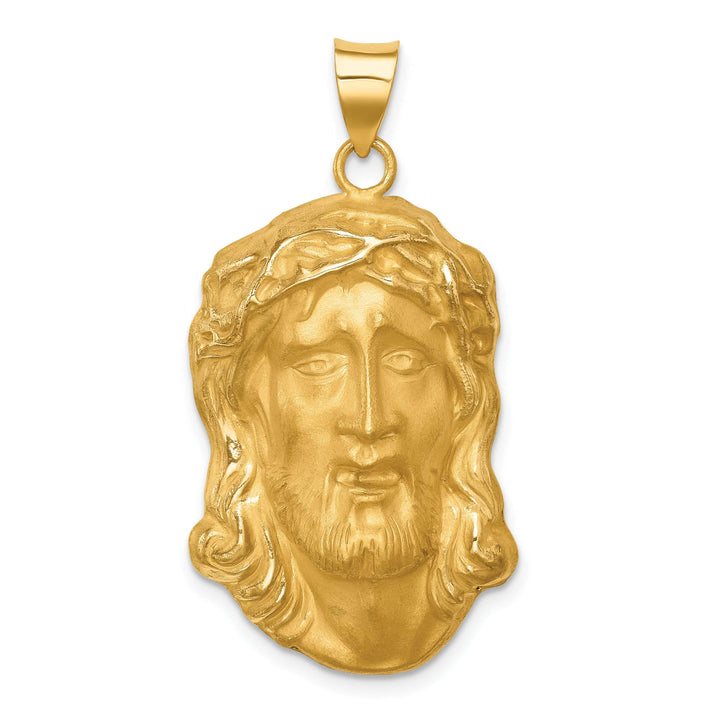 Lovely Rita's Pendants & Charms 14K Yellow Gold Classic Polished Large Jesus Medal