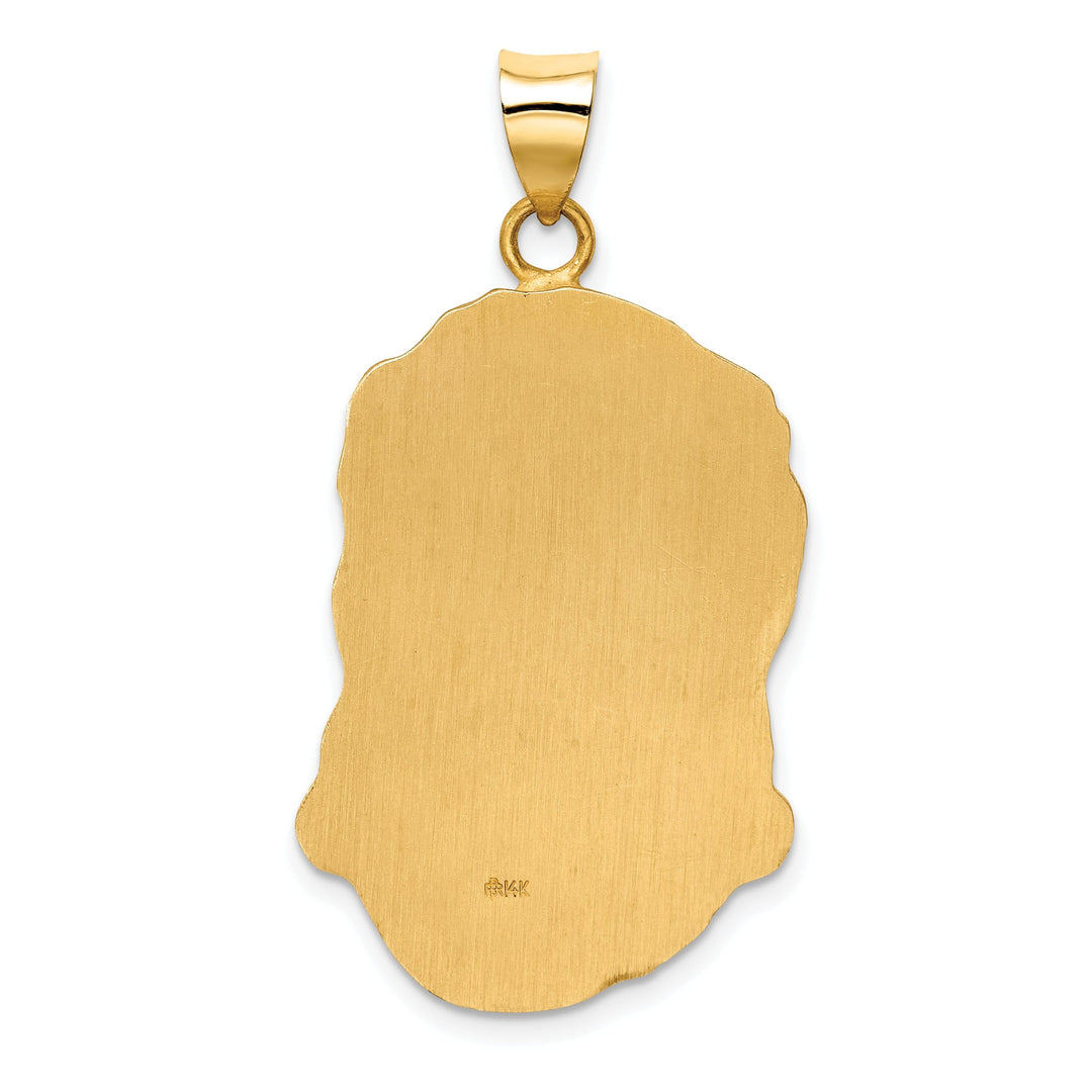 Lovely Rita's Pendants & Charms 14K Yellow Gold Classic Polished Large Jesus Medal