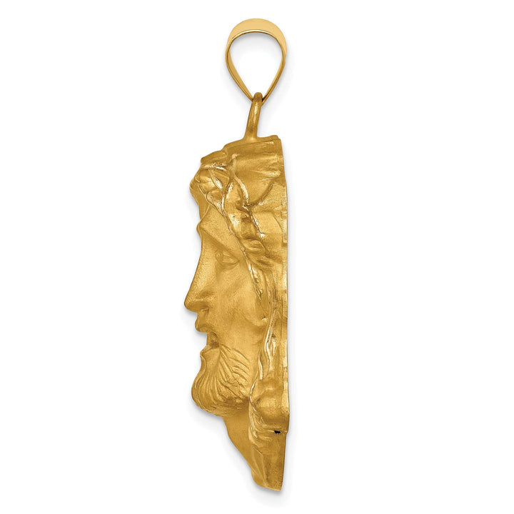 Lovely Rita's Pendants & Charms 14K Yellow Gold Classic Polished Large Jesus Medal
