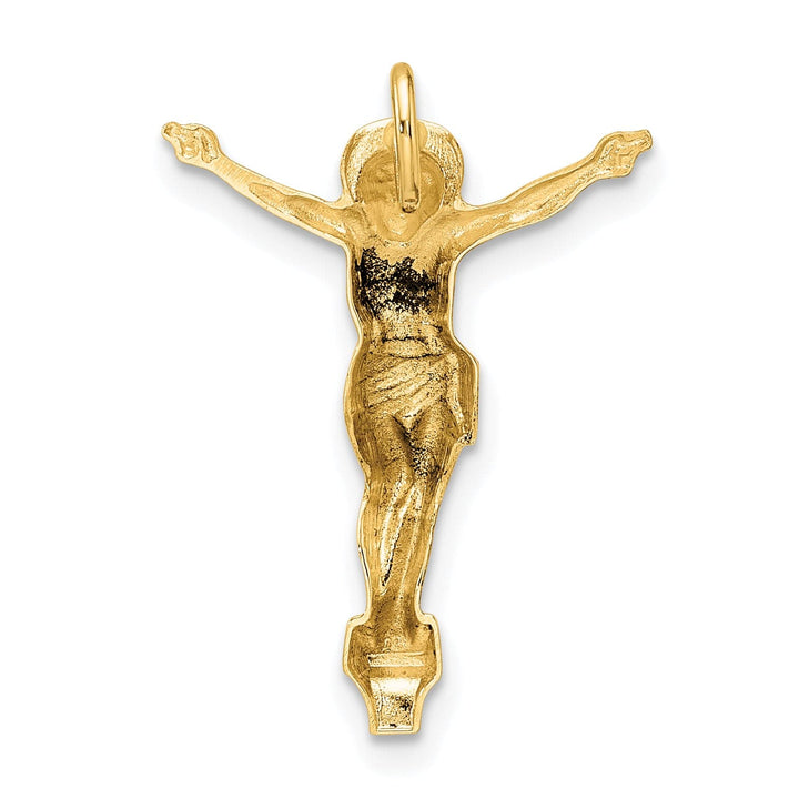 Lovely Rita's Pendants & Charms 14K Yellow Gold Classic Solid Risen Christ Chain Slide