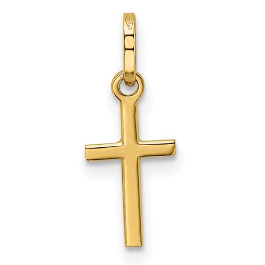 Lovely Rita's Pendants & Charms 14k Yellow Gold Cross Charm Pendant