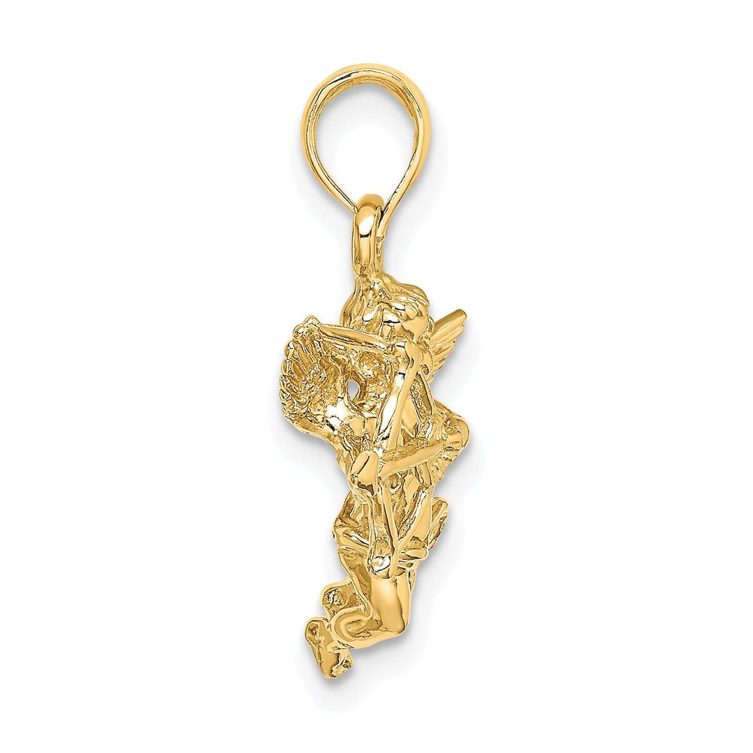 Lovely Rita's Pendants & Charms 14k  Yellow Gold Cupid with Bow and Arrow Charm Pendant
