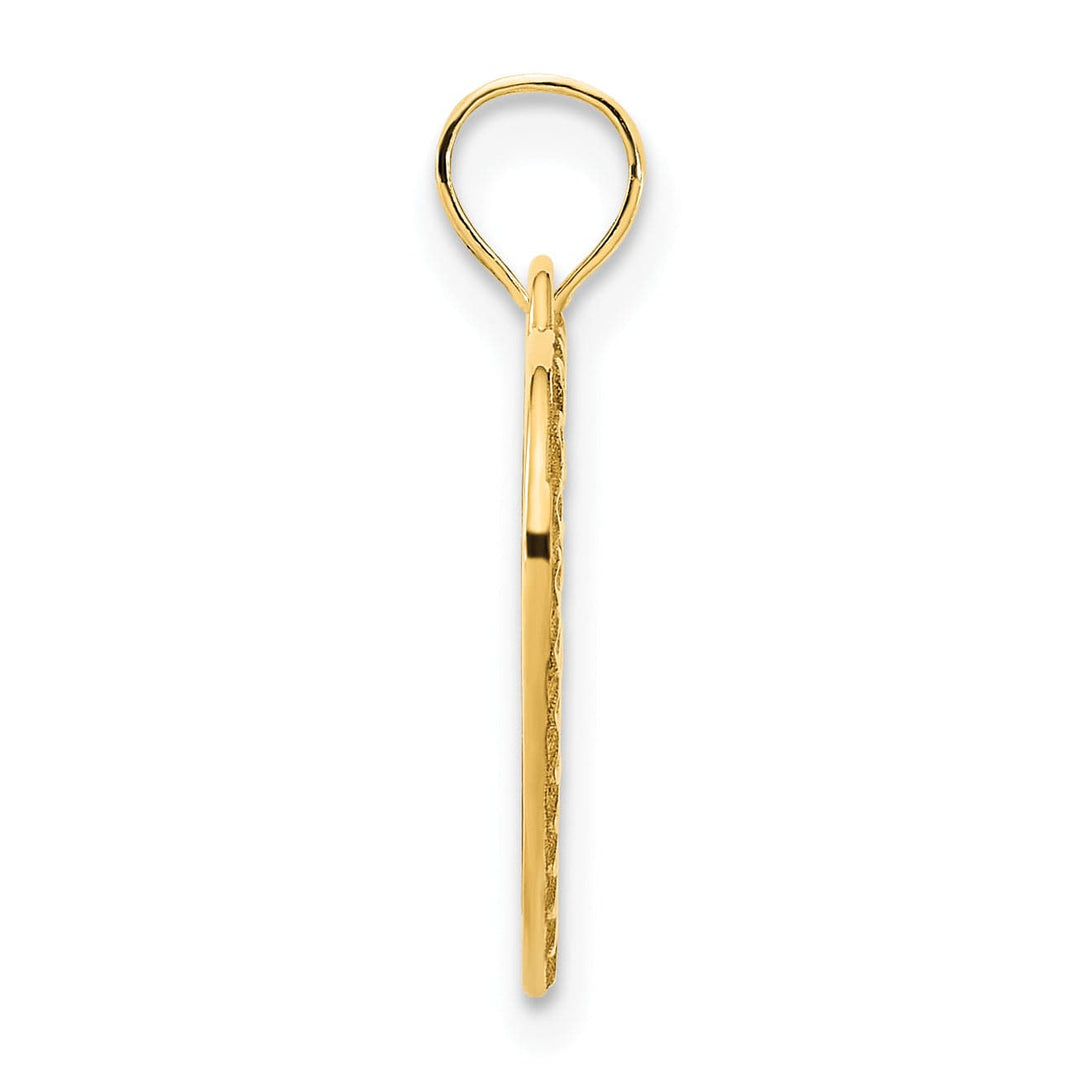 Lovely Rita's Pendants & Charms 14k Yellow Gold Fancy Design Filigree Heart Pendant