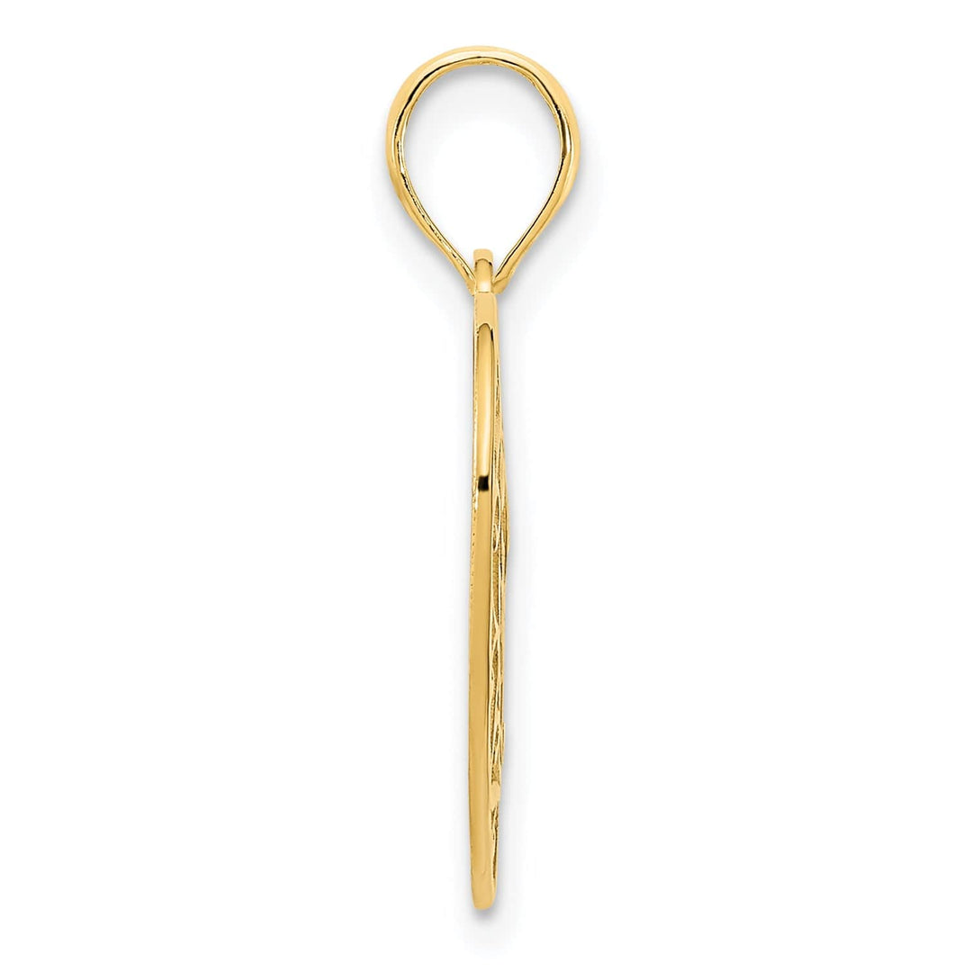 Lovely Rita's Pendants & Charms 14k Yellow Gold Fancy Filigree Design Heart Pendant