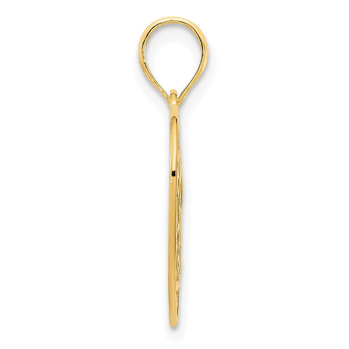 Lovely Rita's Pendants & Charms 14k Yellow Gold Fancy Filigree Design Heart Pendant