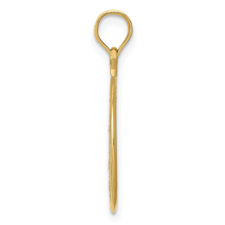 Lovely Rita's Pendants & Charms 14k Yellow Gold Filigree Design Round Pendant