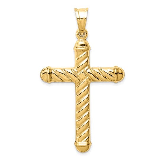Lovely Rita's Pendants & Charms 14k Yellow Gold Hollow Cross Pendant