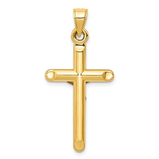 Lovely Rita's Pendants & Charms 14k Yellow Gold Hollow Crucifix Pendant