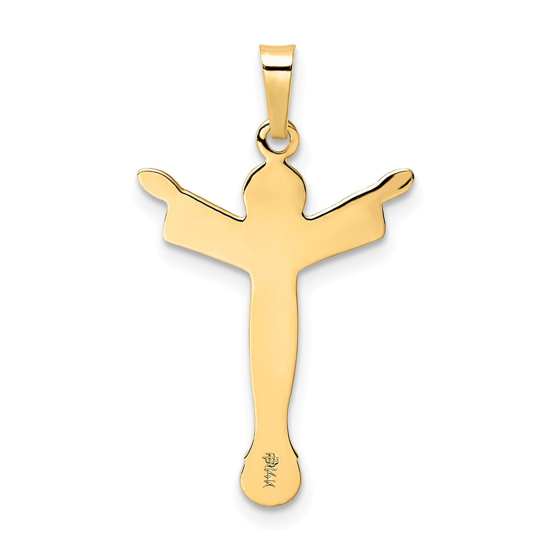 Lovely Rita's Pendants & Charms 14K Yellow Gold Intricate Polished Solid Risen Christ Pendant