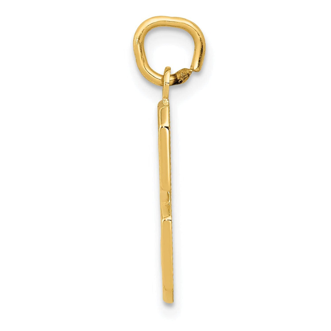 Lovely Rita's Pendants & Charms 14k Yellow Gold Medium Polished Number 3 Charm