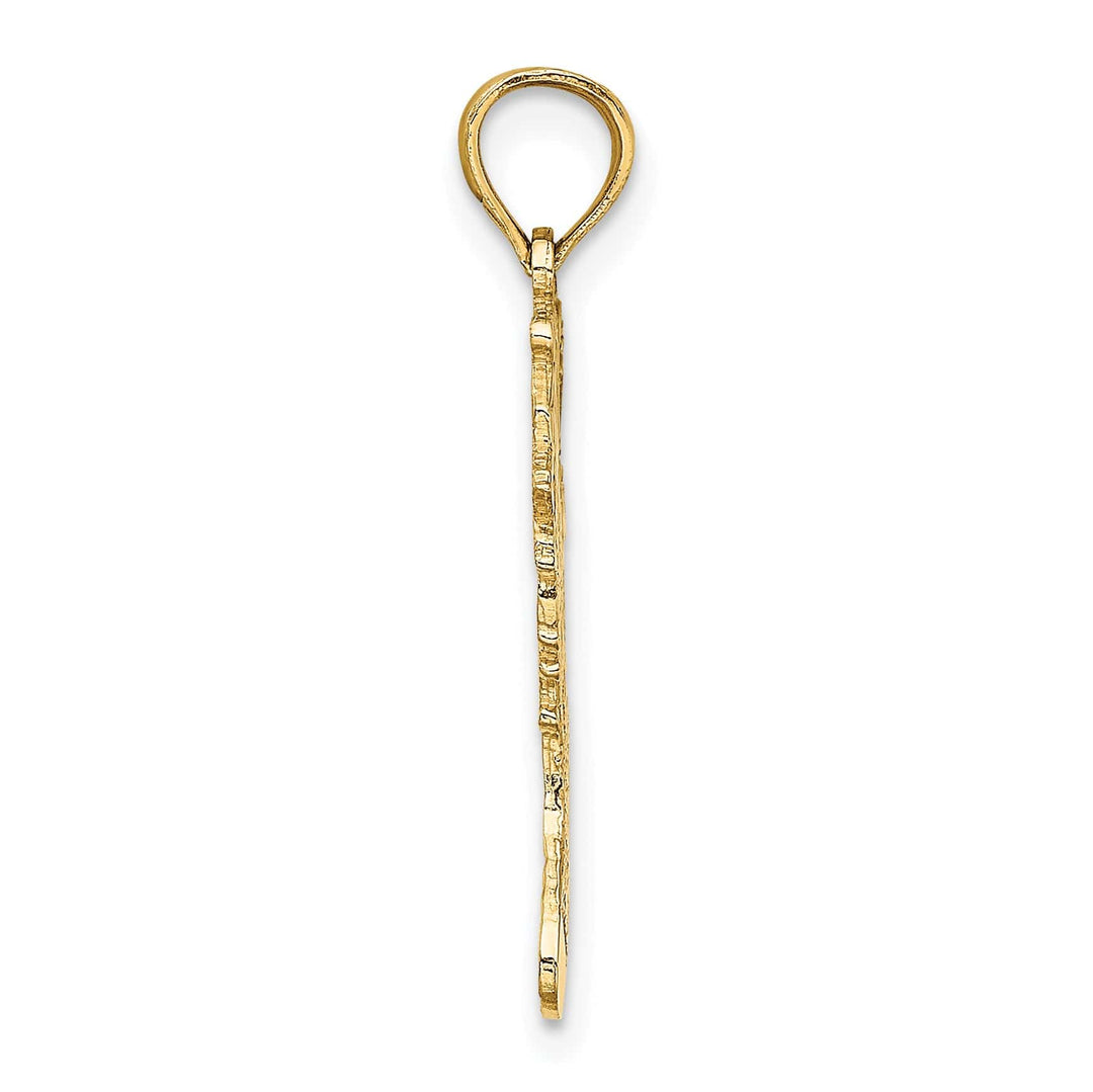 Lovely Rita's Pendants & Charms 14k Yellow Gold Polished Christmas Stocking Charm Pendant