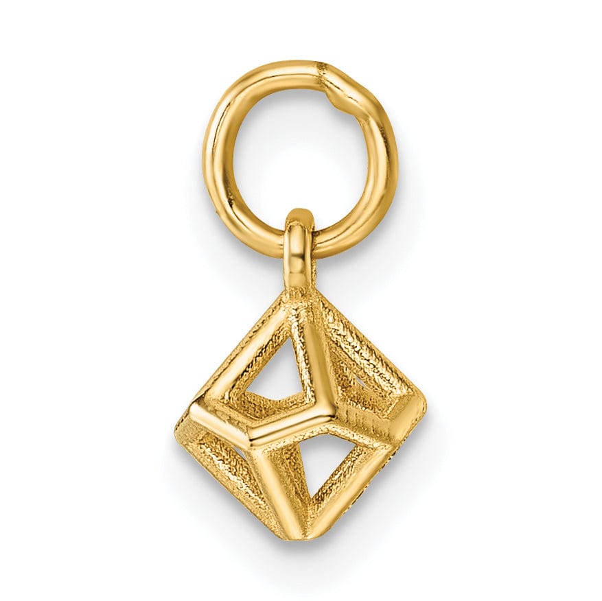 Lovely Rita's Pendants & Charms 14K Yellow Gold Polished Dodecahedron Shape Pendant