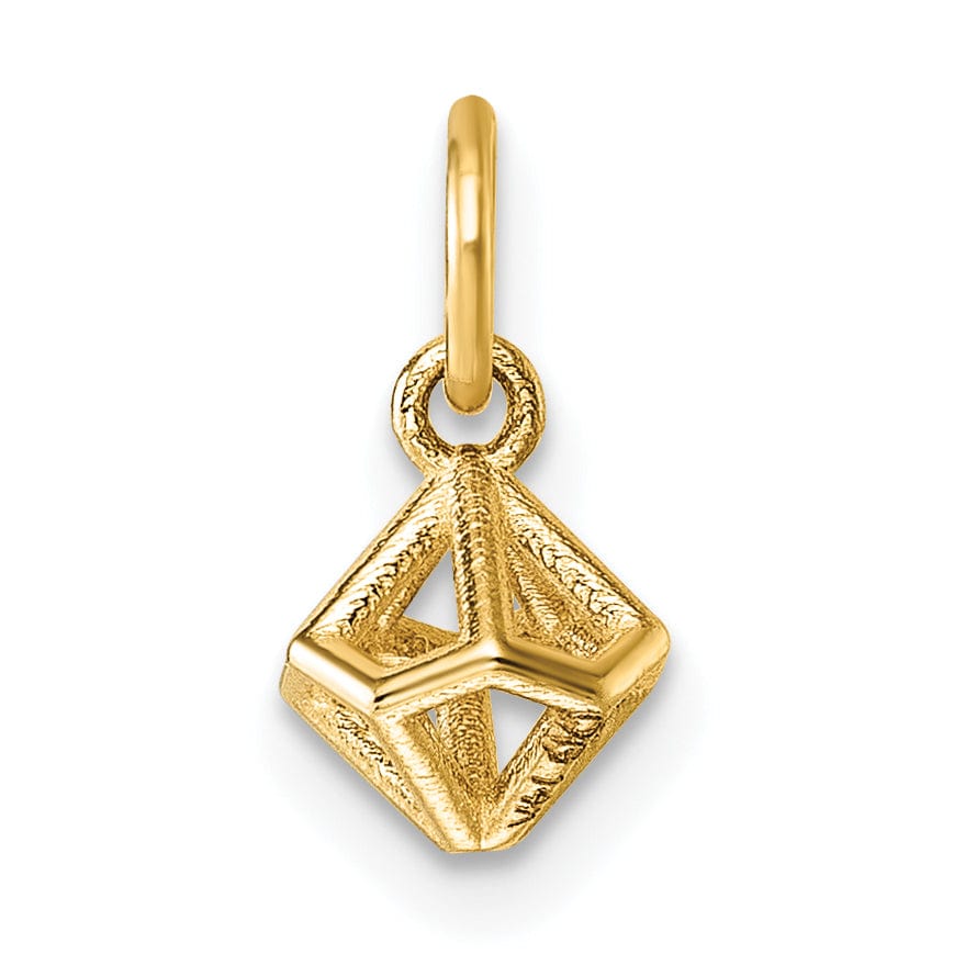Lovely Rita's Pendants & Charms 14K Yellow Gold Polished Dodecahedron Shape Pendant