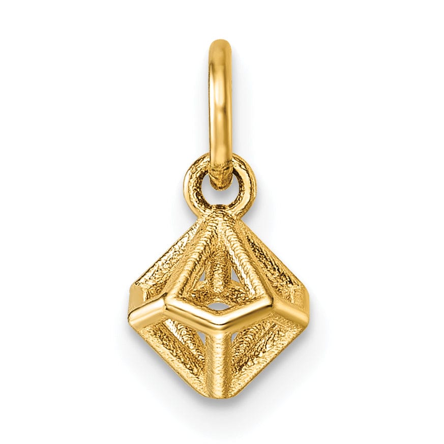 Lovely Rita's Pendants & Charms 14K Yellow Gold Polished Dodecahedron Shape Pendant