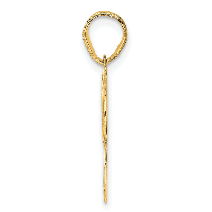 Lovely Rita's Pendants & Charms 14k Yellow Gold Polished Etched Number 93 Pendant