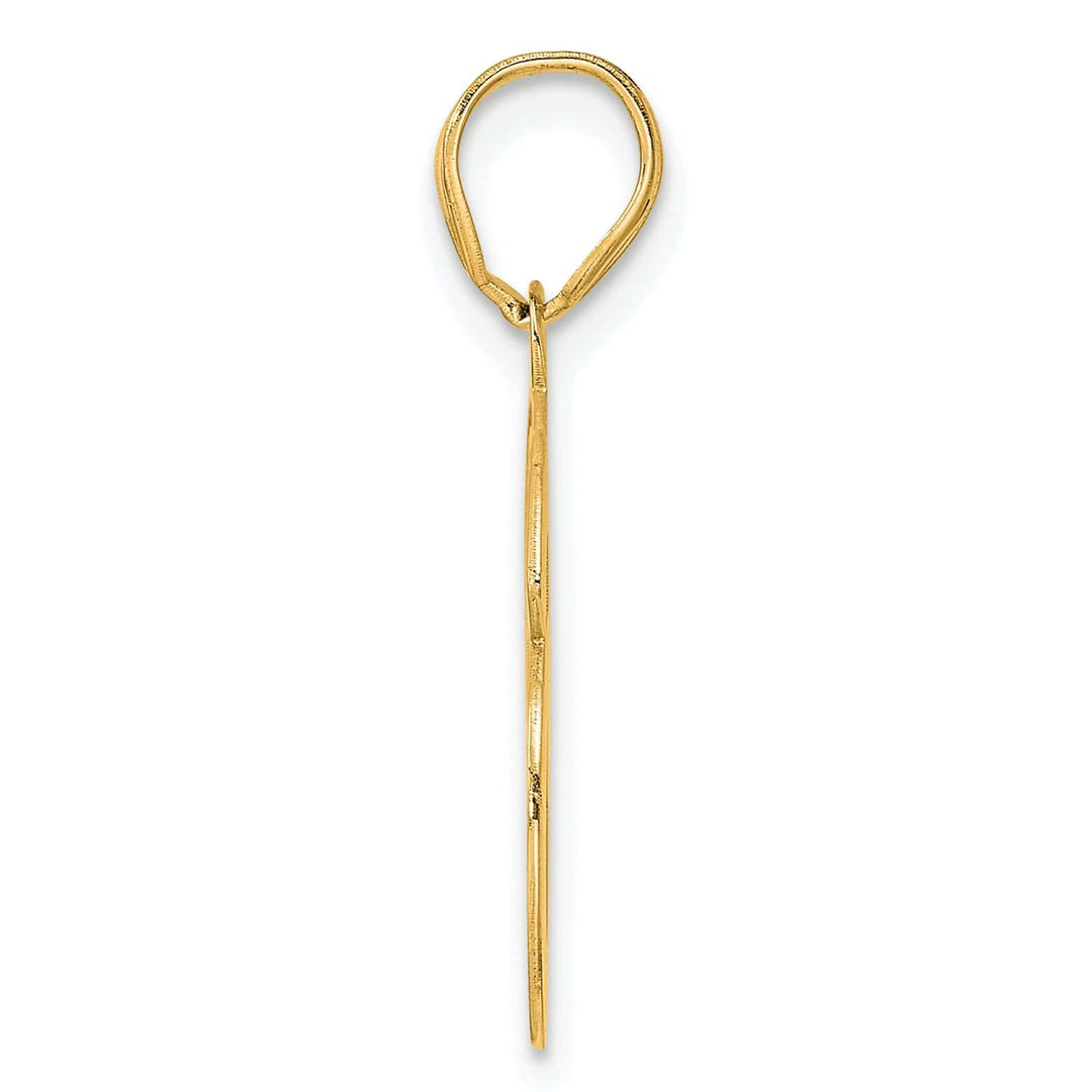 Lovely Rita's Pendants & Charms 14k Yellow Gold Polished Etched Number 96 Pendant