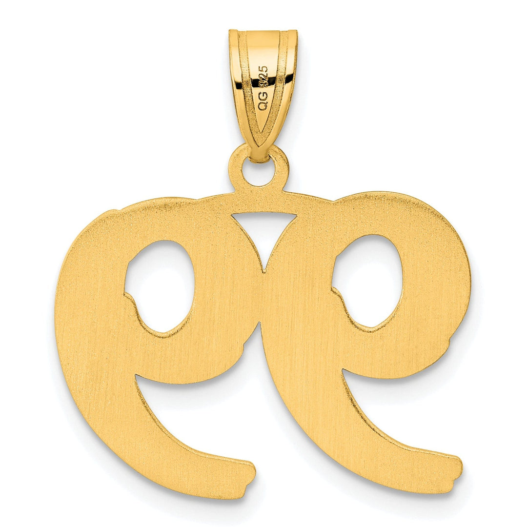 Lovely Rita's Pendants & Charms 14k Yellow Gold Polished Etched Number 99 Pendant