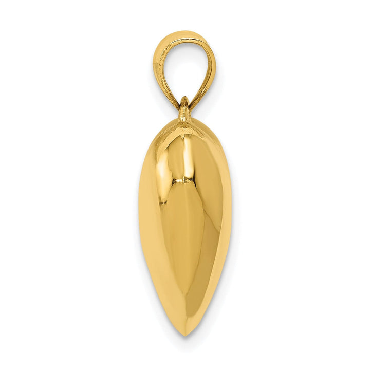 Lovely Rita's Pendants & Charms 14k Yellow Gold Polished Finish 3-D Puffed Heart Pendant