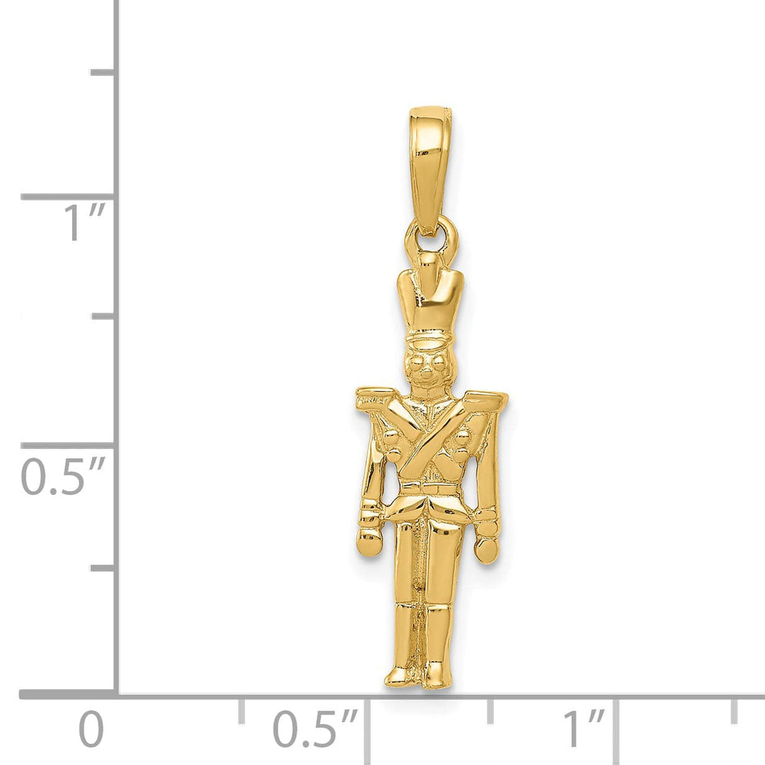 Lovely Rita's Pendants & Charms 14k Yellow Gold Polished Finish 3-D Toy Soldier Charm Pendant