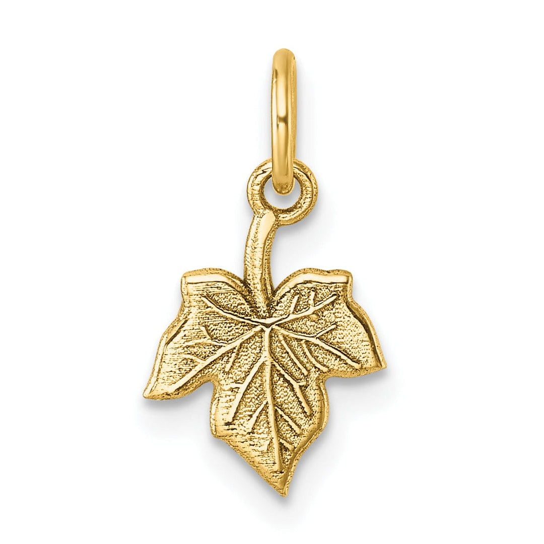 Lovely Rita's Pendants & Charms 14K Yellow Gold Polished Finish Leaf Pendant