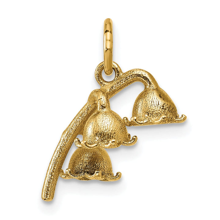 Lovely Rita's Pendants & Charms 14K Yellow Gold Polished Finish Lily of the Valley Pendant