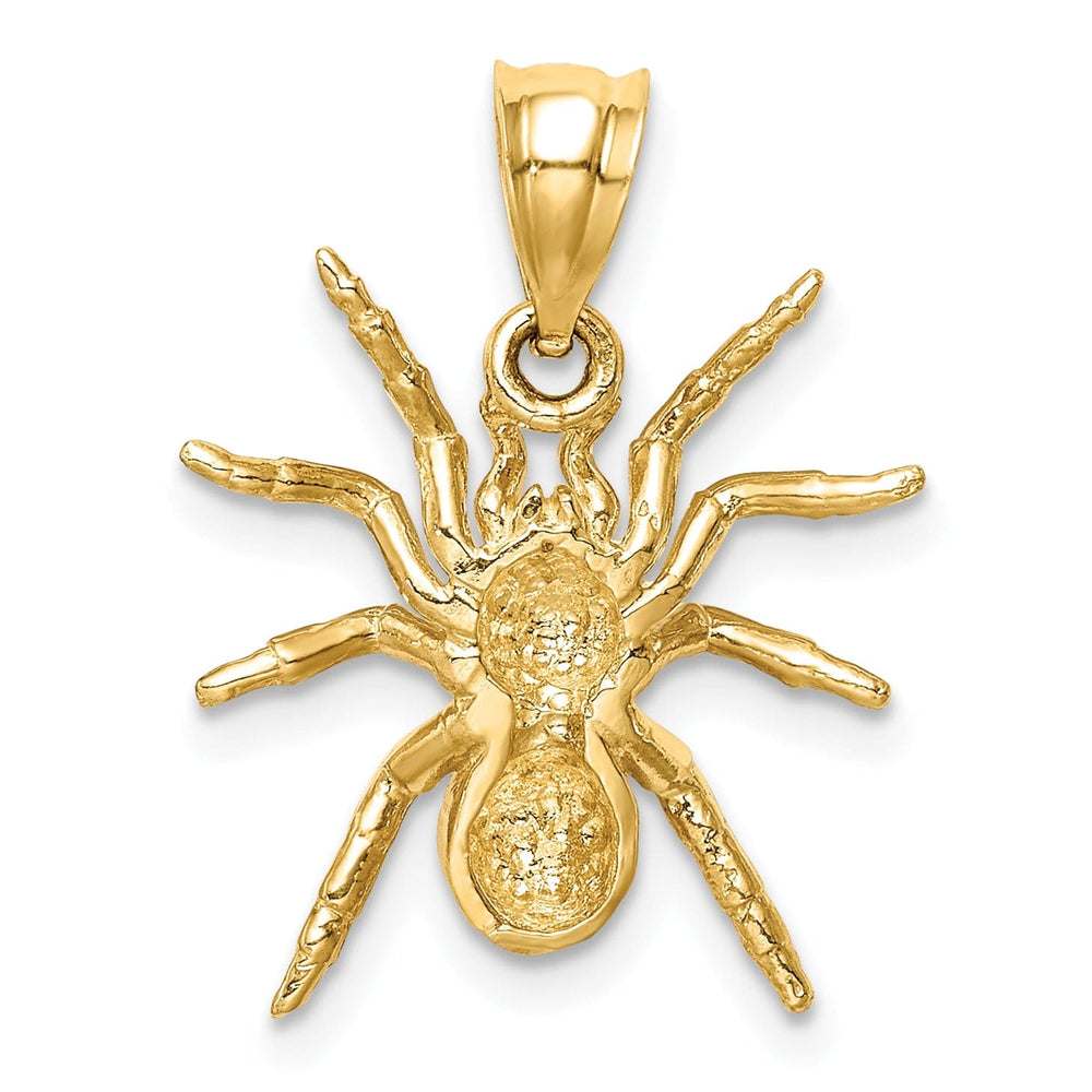 Lovely Rita's Pendants & Charms 14K Yellow Gold Polished Finish Spider Charm Pendant
